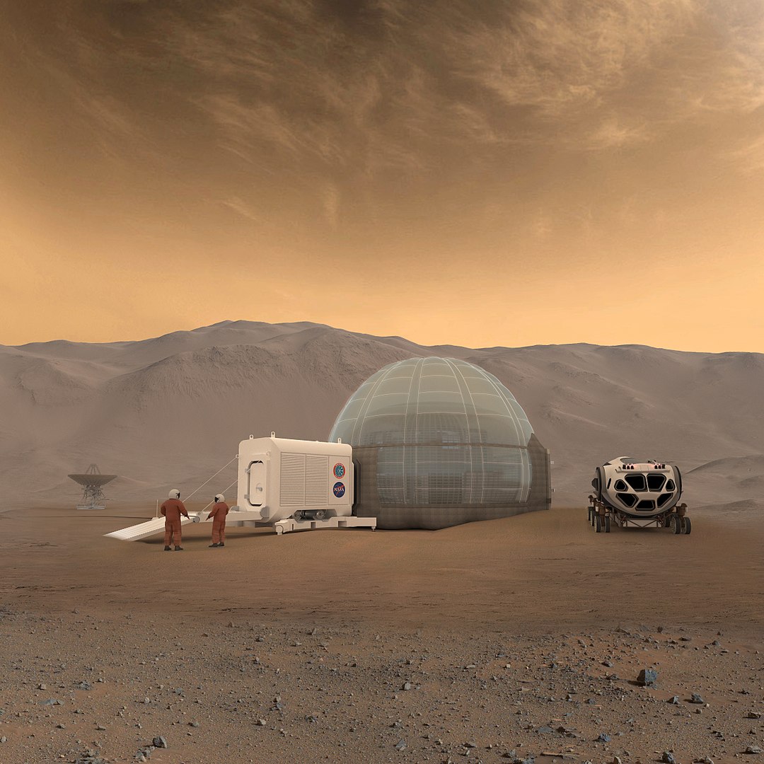 Mon det bliver i dette årti at vi for første gang sender mennesker afsted mod Mars (Illustration: NASA/Clouds AO/SEArch)